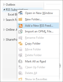 outlook for mac rss reader